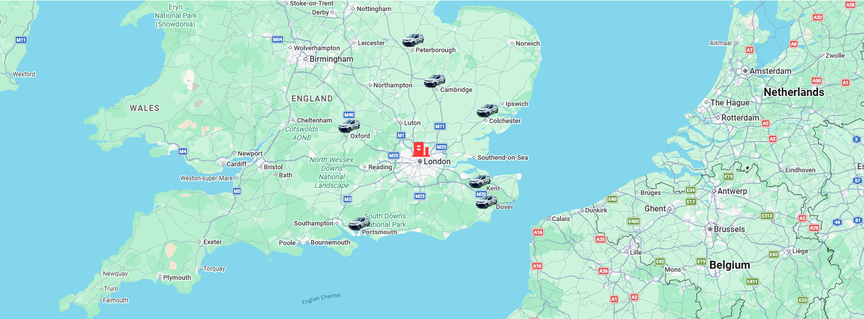 Green shepherd location map